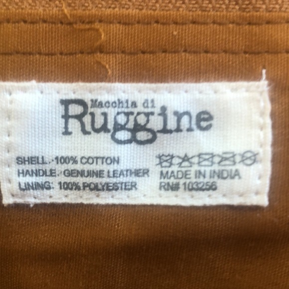 Ruggine Premium Artisan Crafted Patchwork Shoulder Bag with Leather Handles, New - Picture 10 of 14